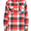 Thumbnail: Long Sleeve Checkered Plaid Brushed Flannel