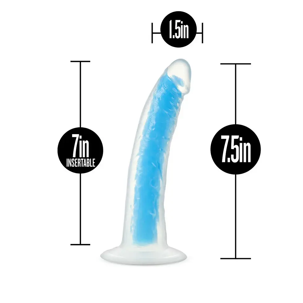 Thumbnail: Neo Elite - Glow in the Dark - Light - 7 inch Silicone Dual Density