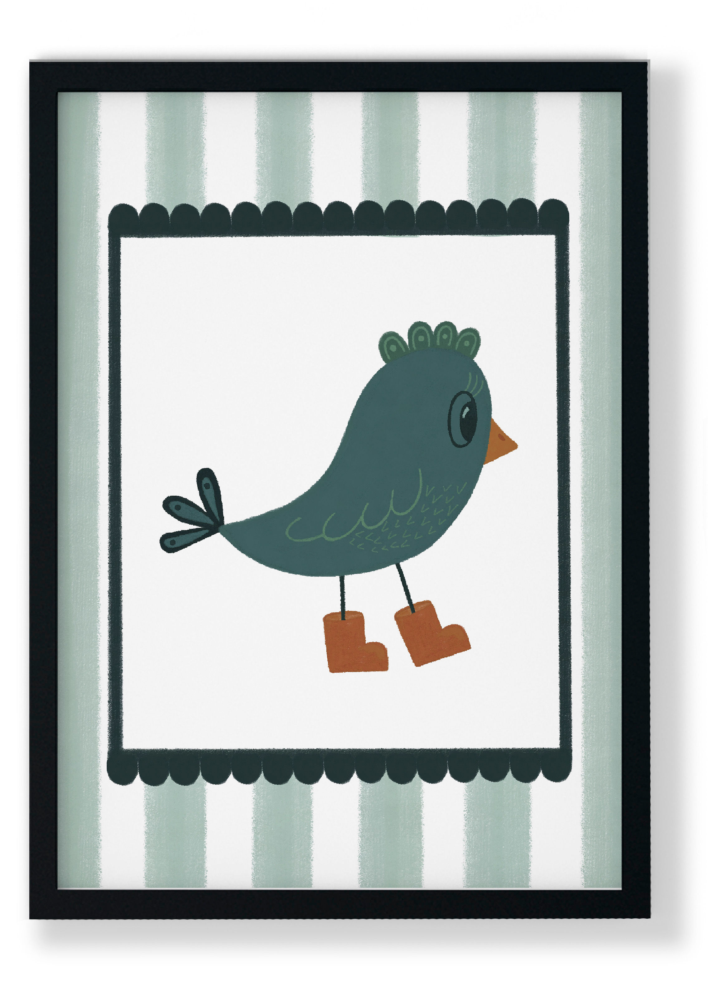 Blue Bird in Booties
