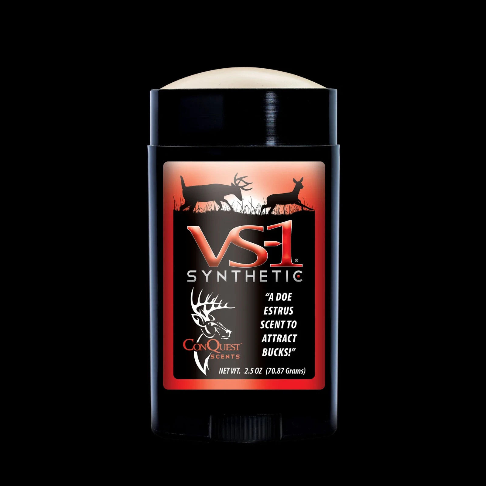 Front of Conquest Scents Synthetic VS-1 Estrus Scent Stick