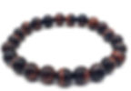 Bracelet Oeil de Taureau perles 8mm