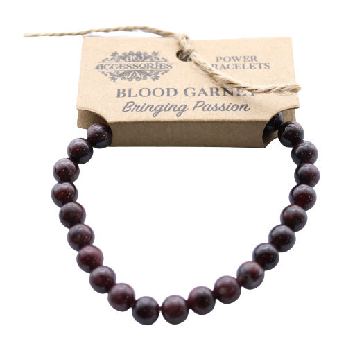Bracelet Grenat Sanguin - Force & Passion