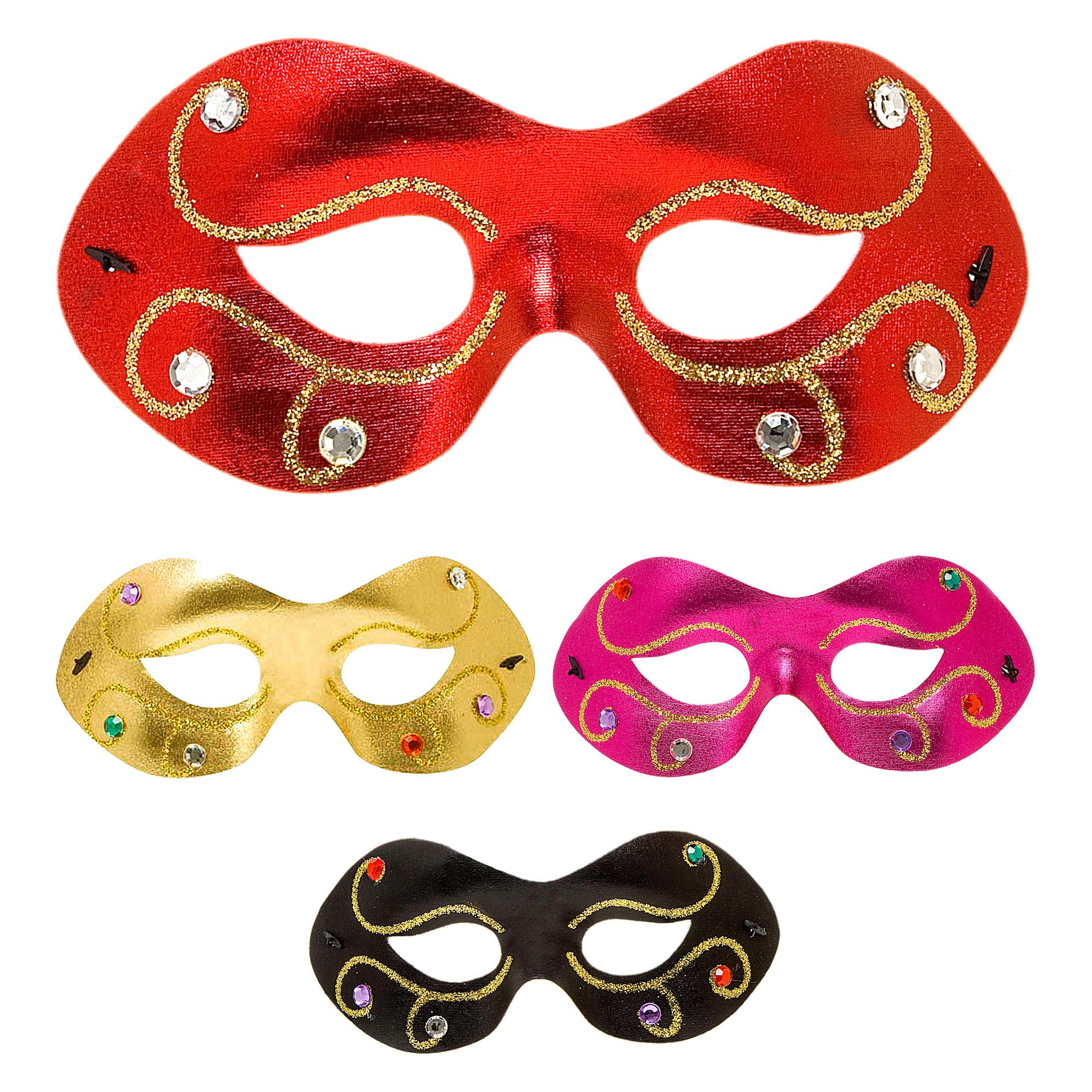 Maska acu ar gliteriem 4 krāsas