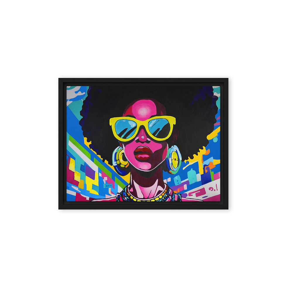 Thumbnail: Digtal Diva Framed Canvas