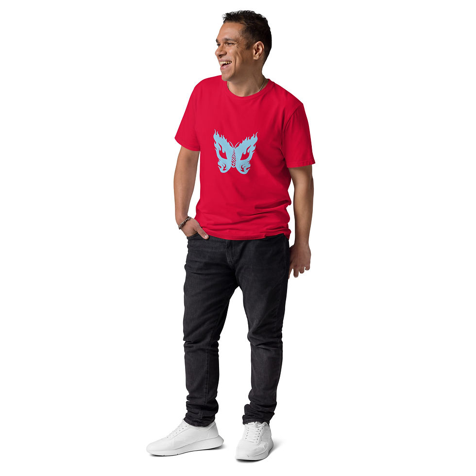 Thumbnail: Emerging Light Blue Butterfly T-Shirt