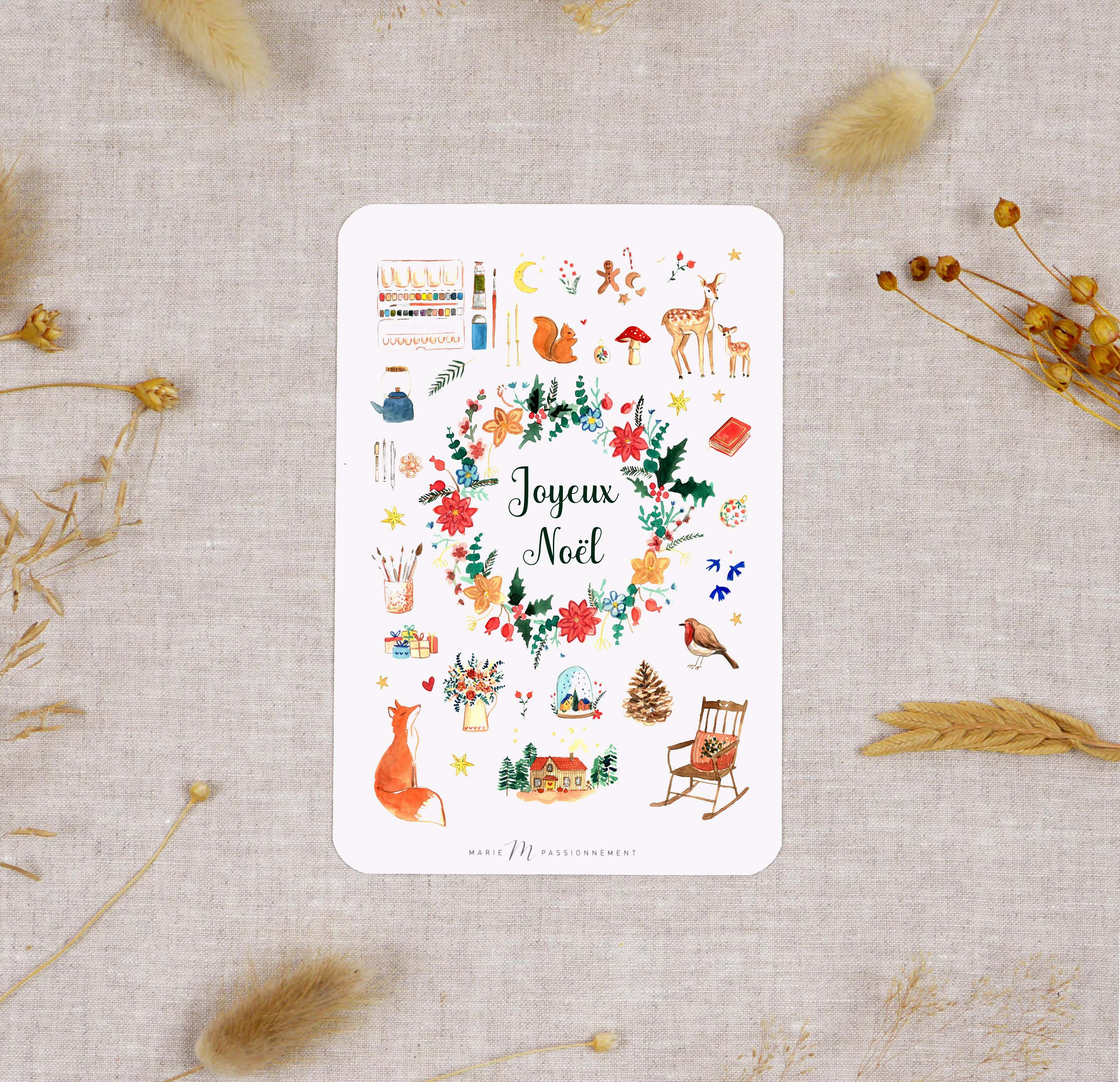 Carte Collection de Noël