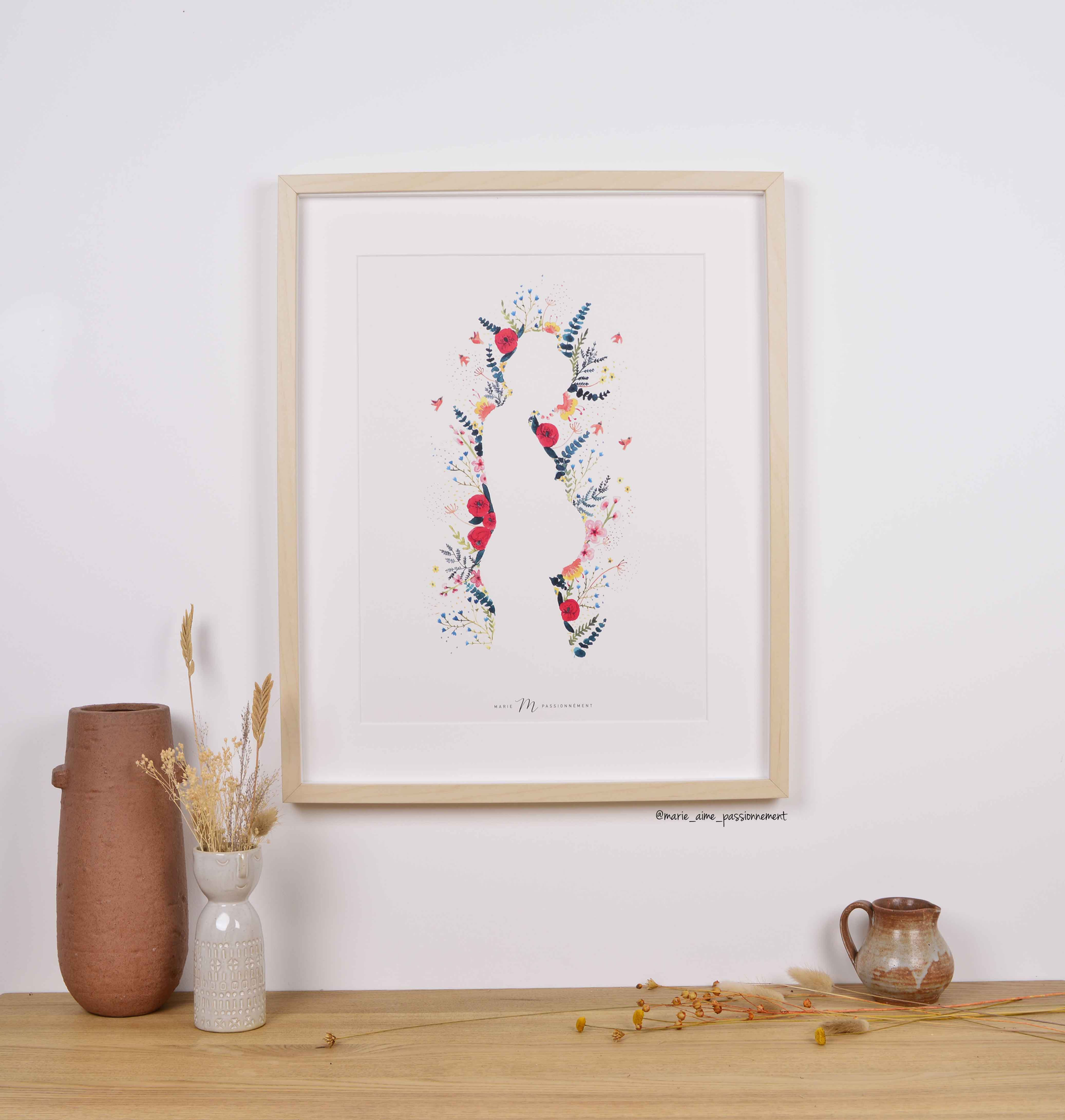 Affiche silhouette femme