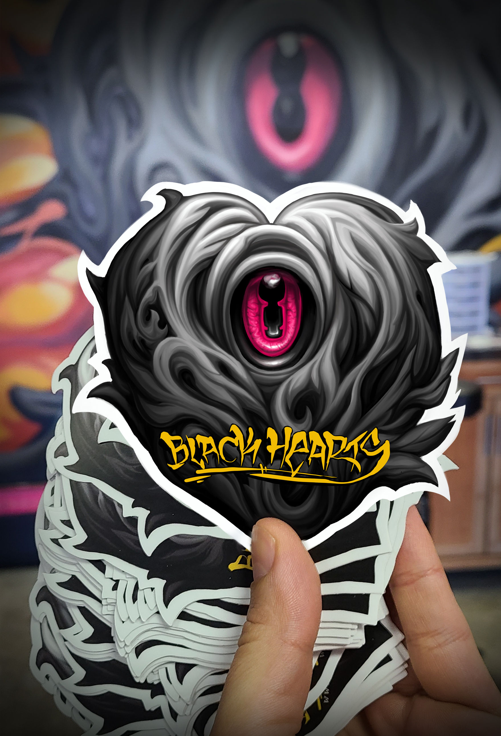 Black Heart Sticker