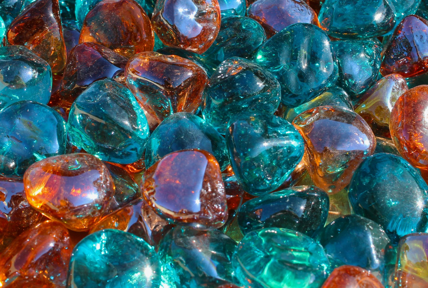Fire Pit Glass, Lava Rock and Grilling Accessories | Blue ...
