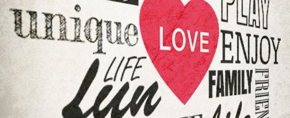 Inspirational Word Collage