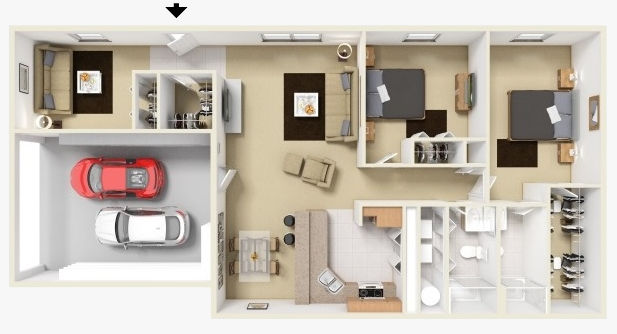 Princeton 2 floor plan at Freedom Crossing