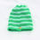 Thumbnail: Misty Mint Green Striped Knit Beanie Hat
