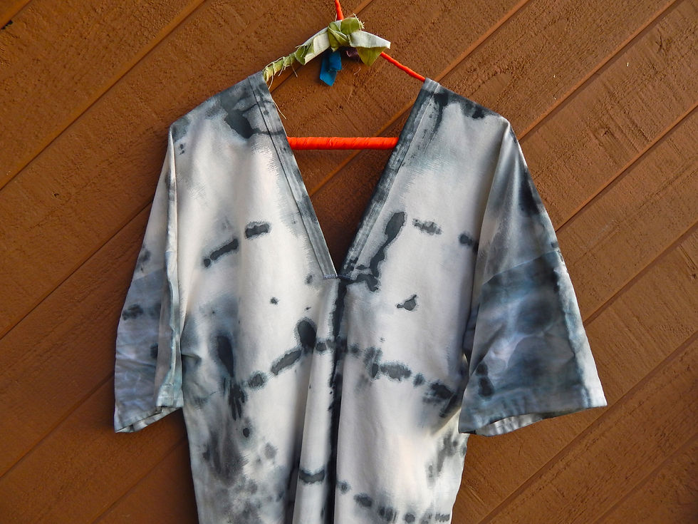 Thumbnail: Hanover Hand-Dyed Maxi Kaftan Dress