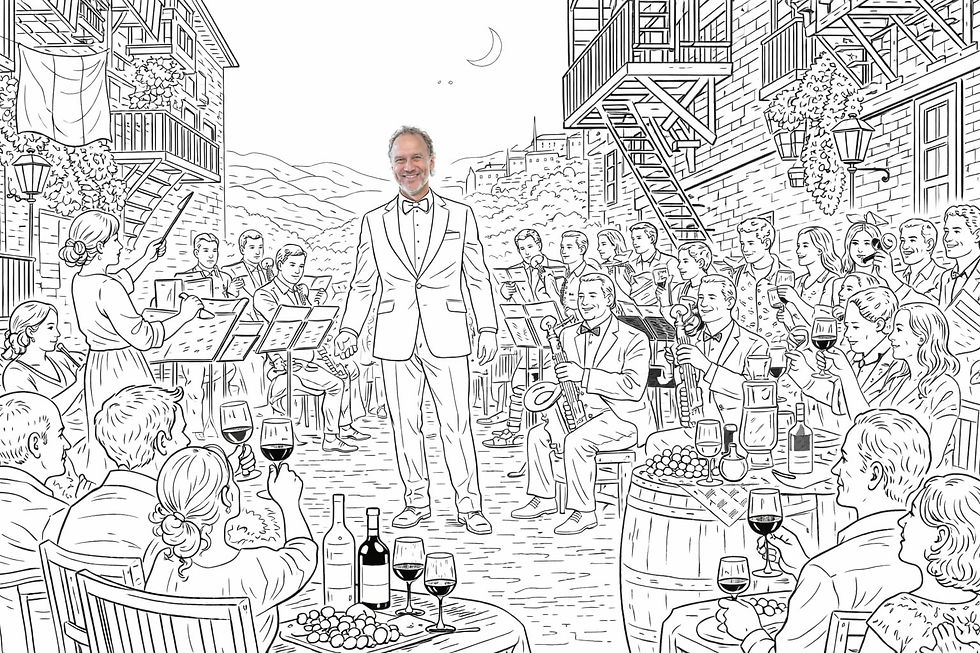 Koncert med italienske vine, sang og musik