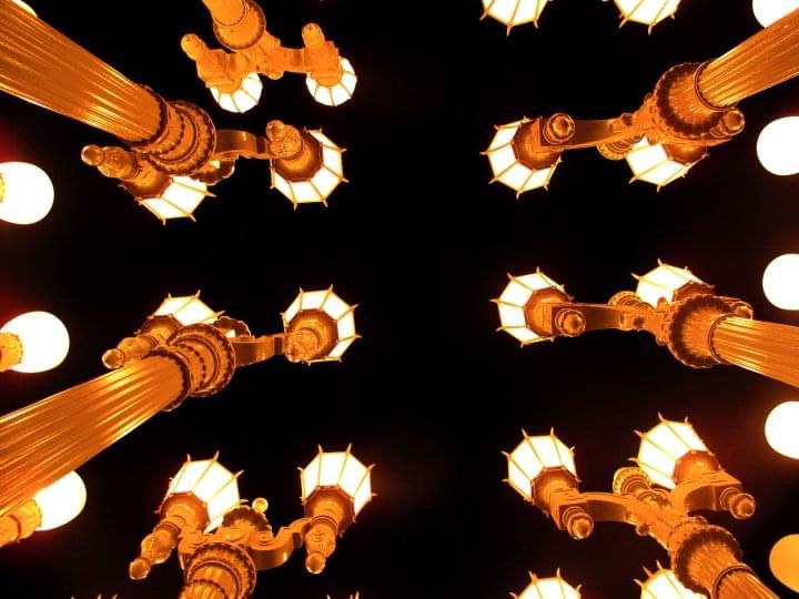 Urban Lights.  Installation by Chris Burden