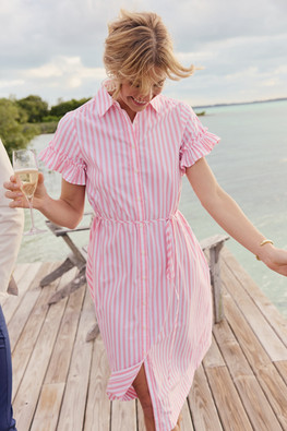 Clementine Flutter Sleeve Midi Dress