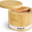 Thumbnail: Salt Box Bamboo Container with Swivel Lid and Spoon Small