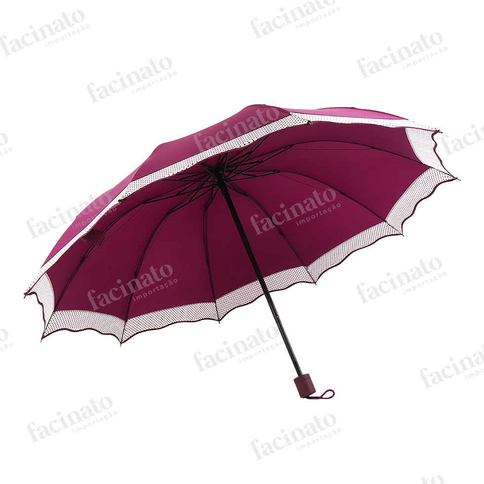 Lateral do Guarda-Chuva Liso com Borda