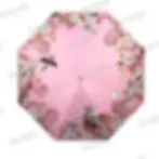 Sombrinha Solar Frontal Flores de Cerejeiras Rosa Amaranto