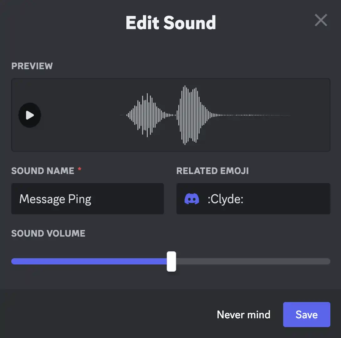 Discord Inbuilt Soundboard