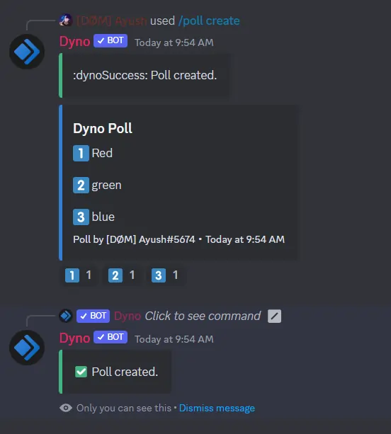 dyno poll bot