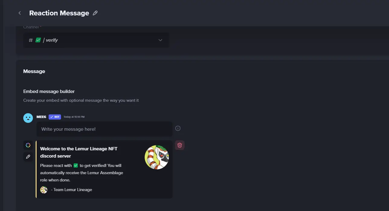 reaction roles on discord