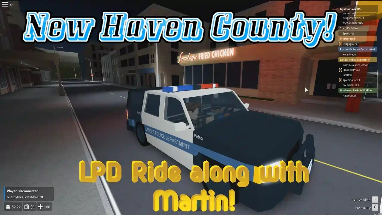 New Haven County Roblox Game