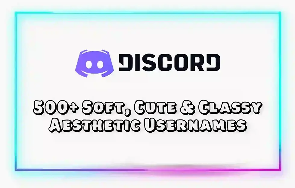 soft aesthetic usernames