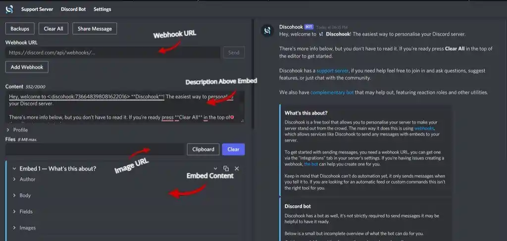 how to use discohook
