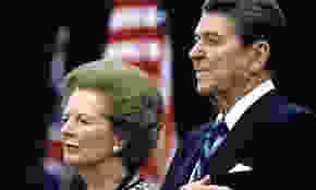 Reagan and Thatcher - the human stain