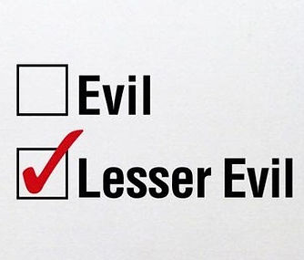 "Lesser evilism"