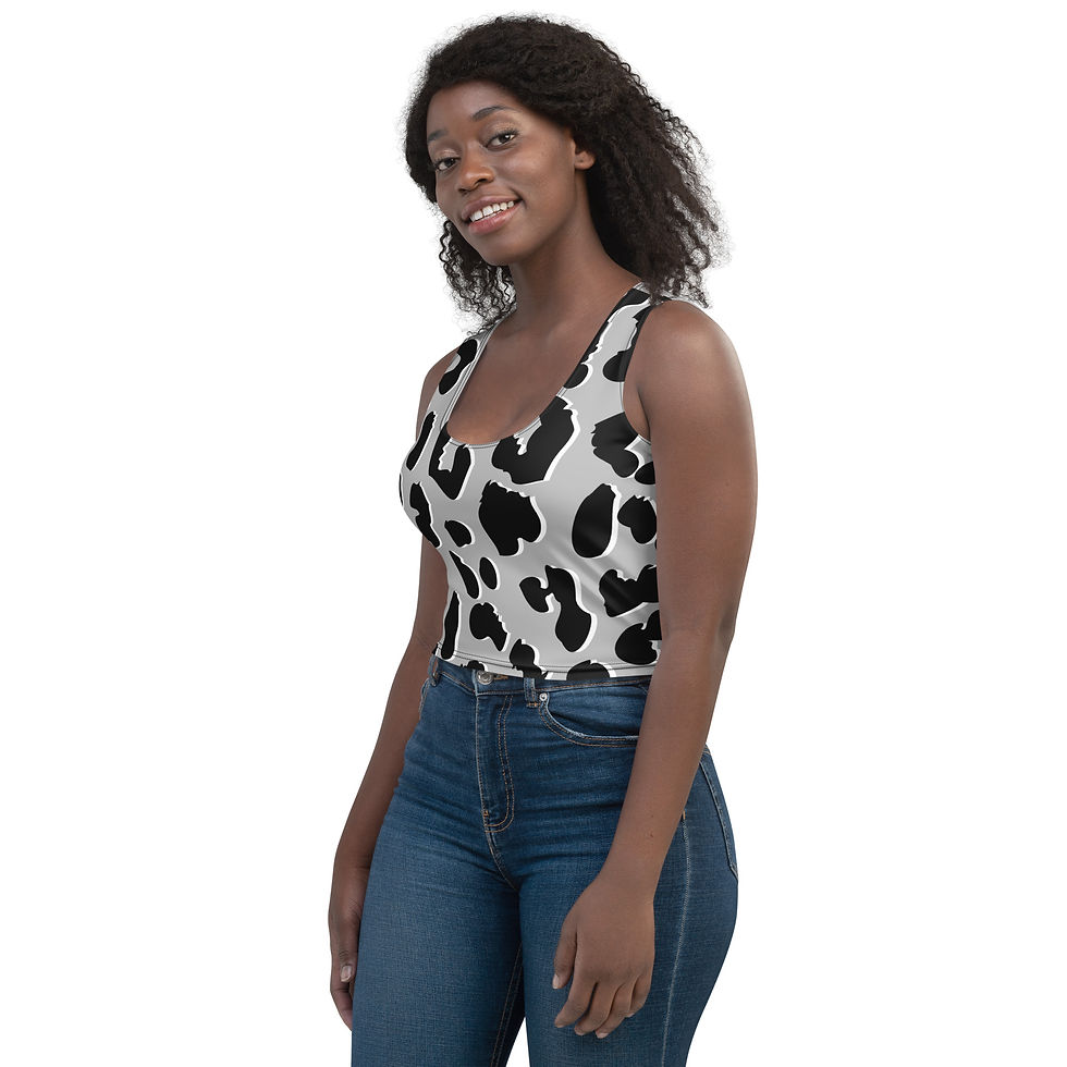 Thumbnail: Gray Leopard Crop Top