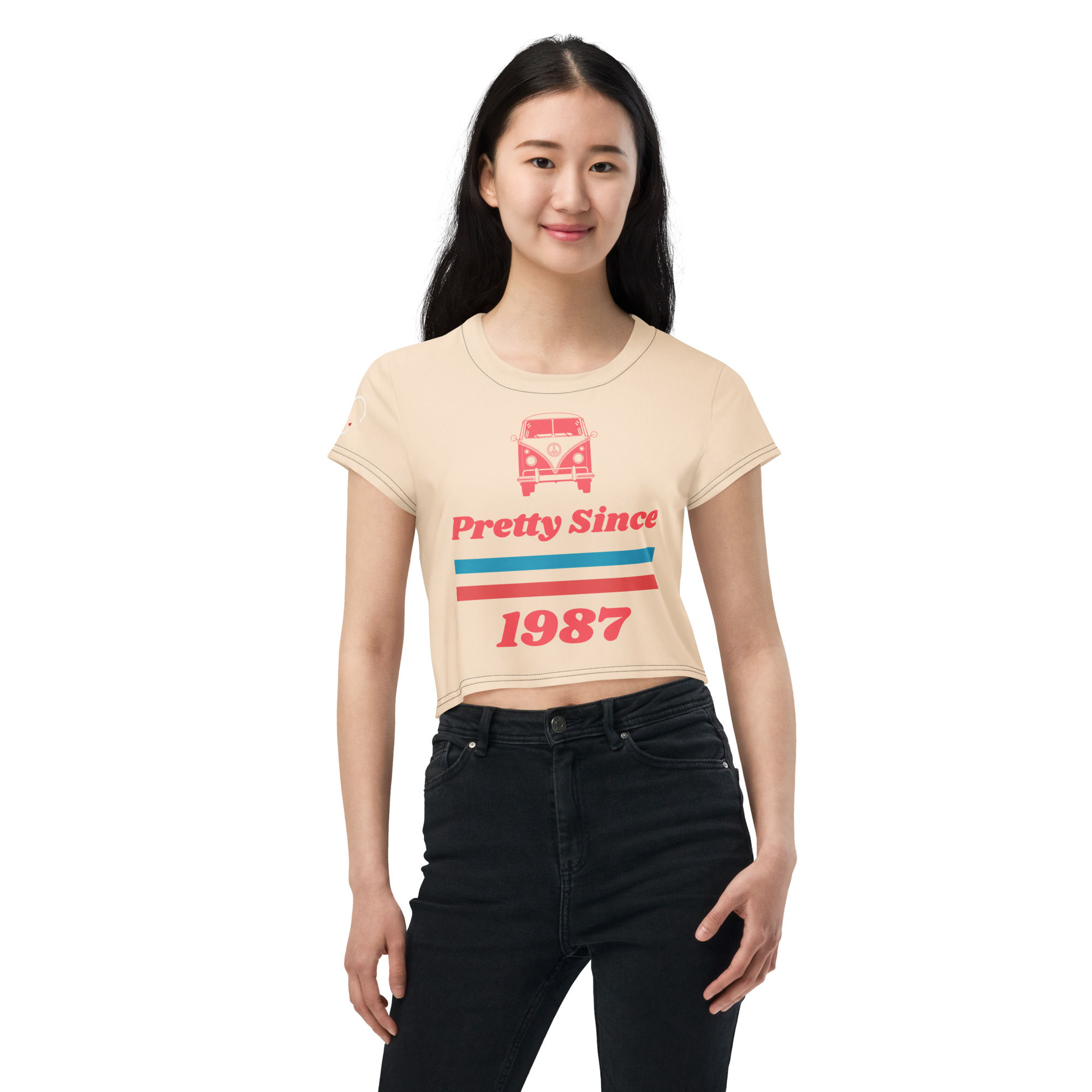 Pretty Since 1987 Crop Tee