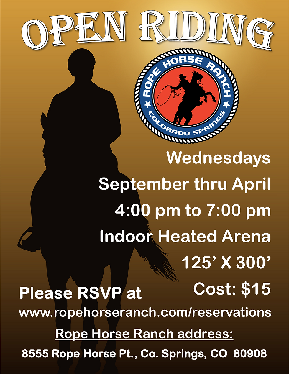 Open Riding flyer