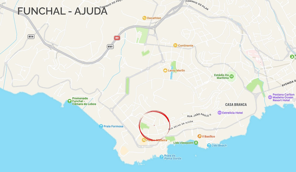 Die Wohnanlage SUBLIME RESIDENCE liegt in einer gefragten Wohngegend im Stadtteil Ajuda, Funchal.