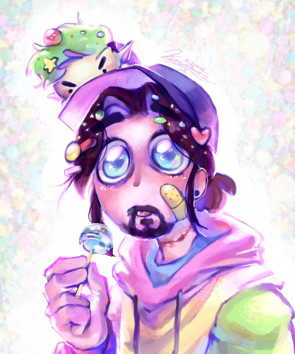 Candy chase man