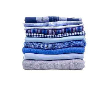 folded clothes for wash and fold service