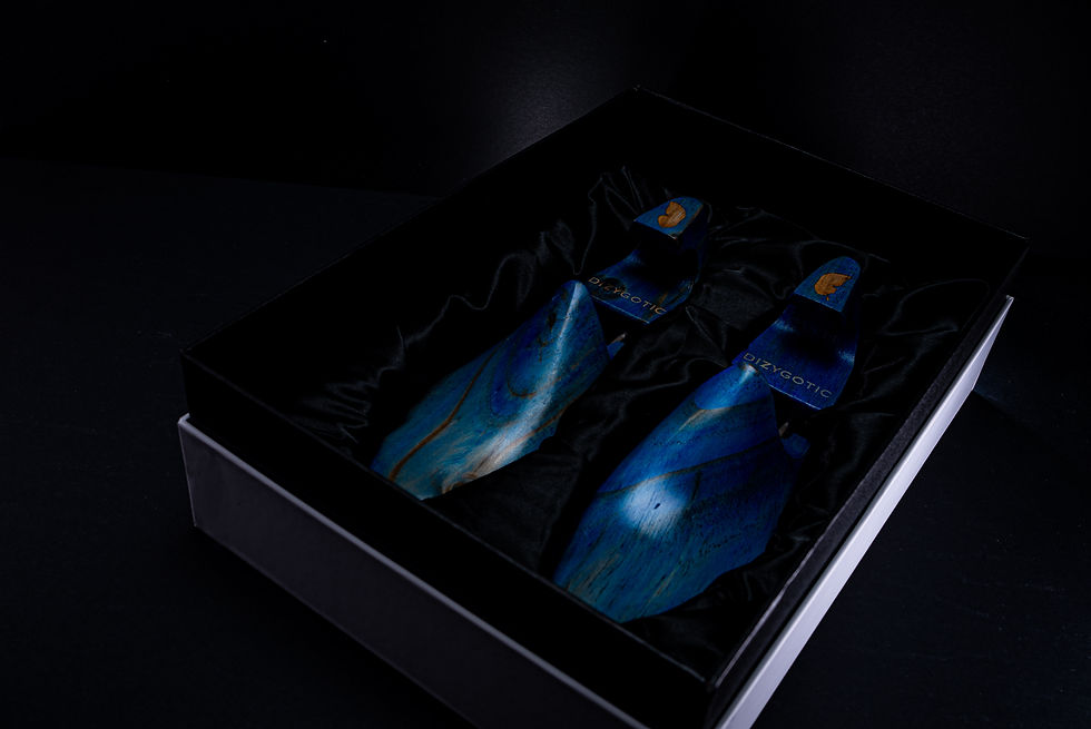 Thumbnail: Quill and Dagger - New Zealand Pine Wood Shoe Trees