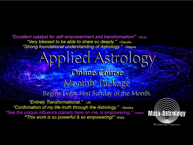 February's Applied Astrology Online Course! Begins February 3rd!
