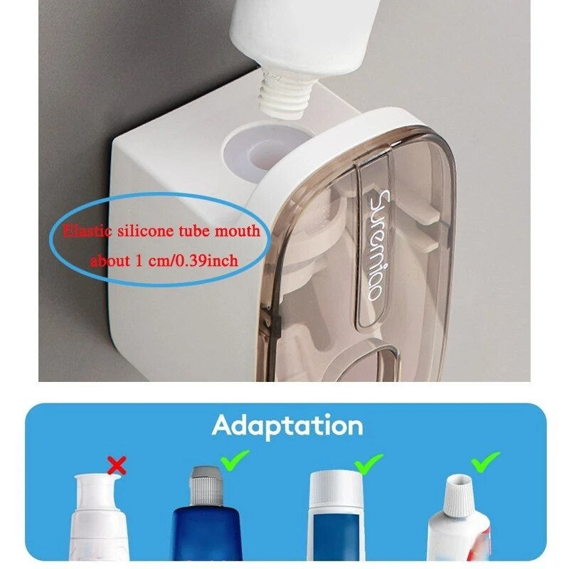 Miniatura: Suporte Automático para Creme Dental e Escovas