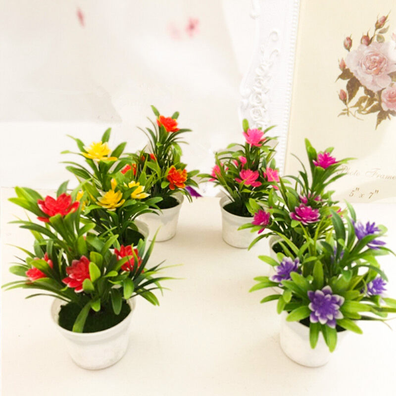 Miniatura: Flores Artificiais Naturalis Premium — Arranjo Decorativo com Vaso