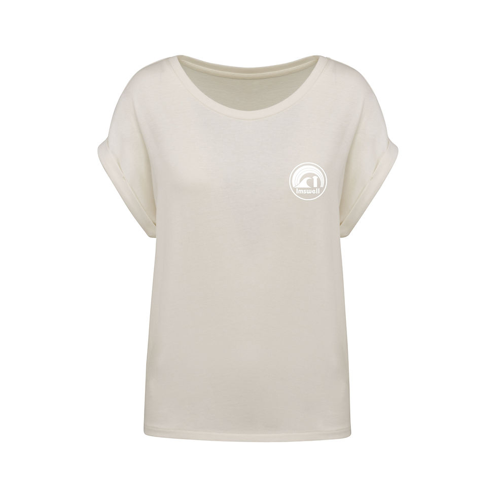 Miniature : IMNS309 - T-shirt écoresponsable manches à revers femme