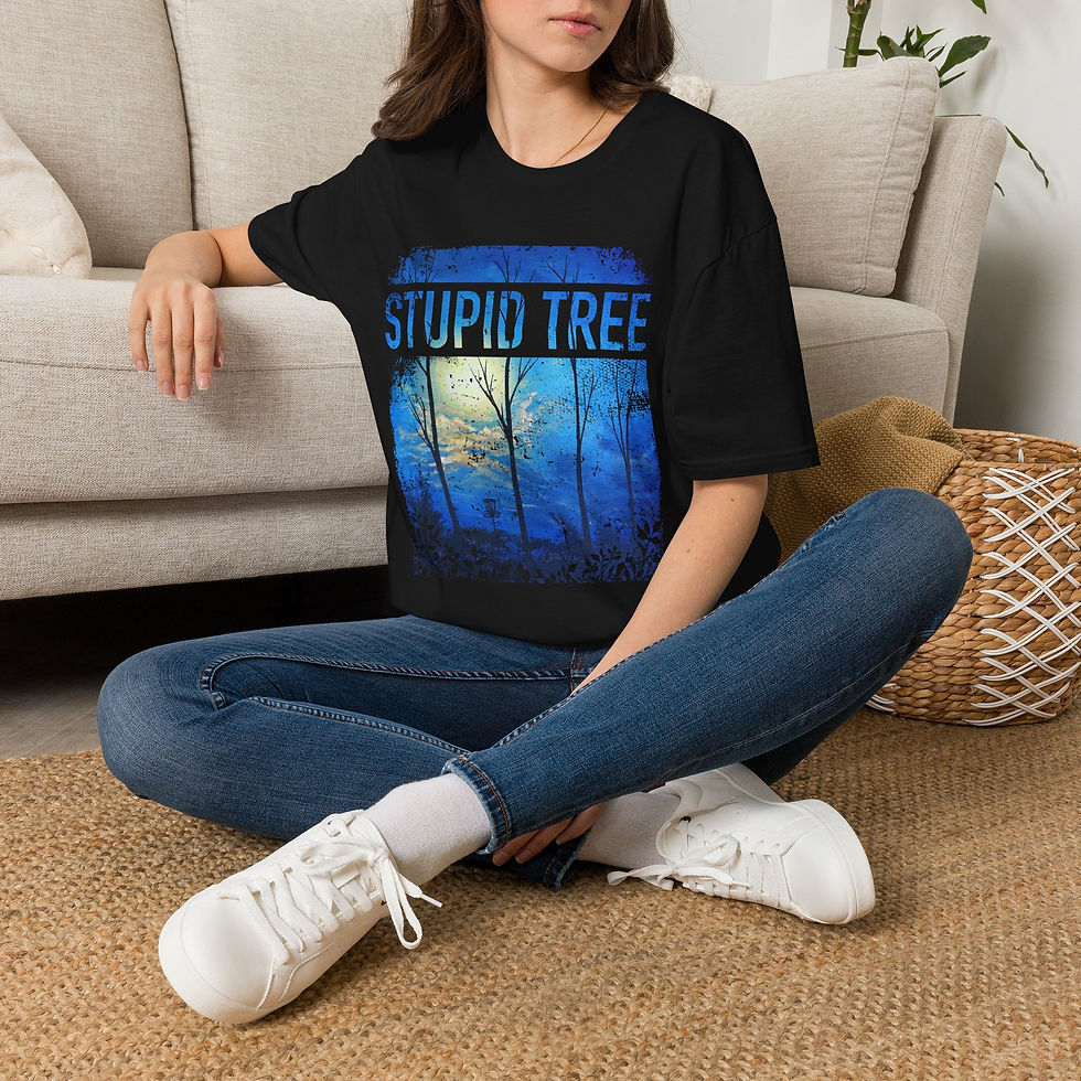 Thumbnail: Stupid Tree Soft-Style Disc Golf T-Shirt - Cam Todd Art