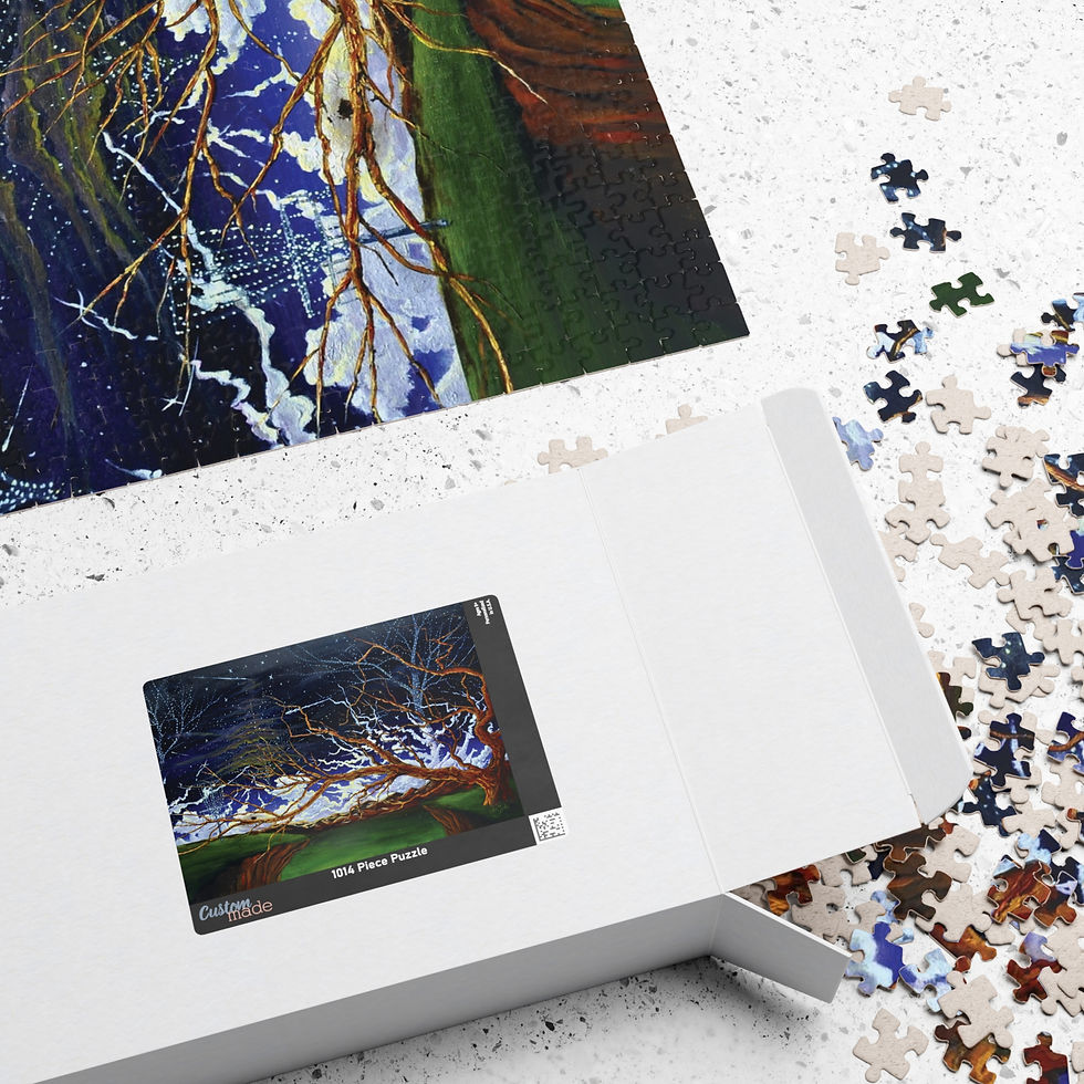 Thumbnail: Disc-O-Ver the Night #8 — 1,014 Piece Fine Art Puzzle