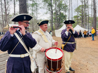 Camp Flintlock's Fife & Drum Corps perform at Moore's Creek Bridge.
