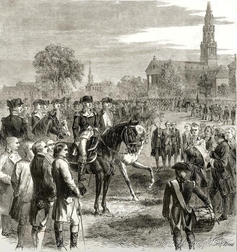 General George Washington ordered the Declaration of Independence read aloud to the Continental Army in New York. 