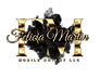 Felicia Martin Mobile Notary LLC gold and black transparent logo