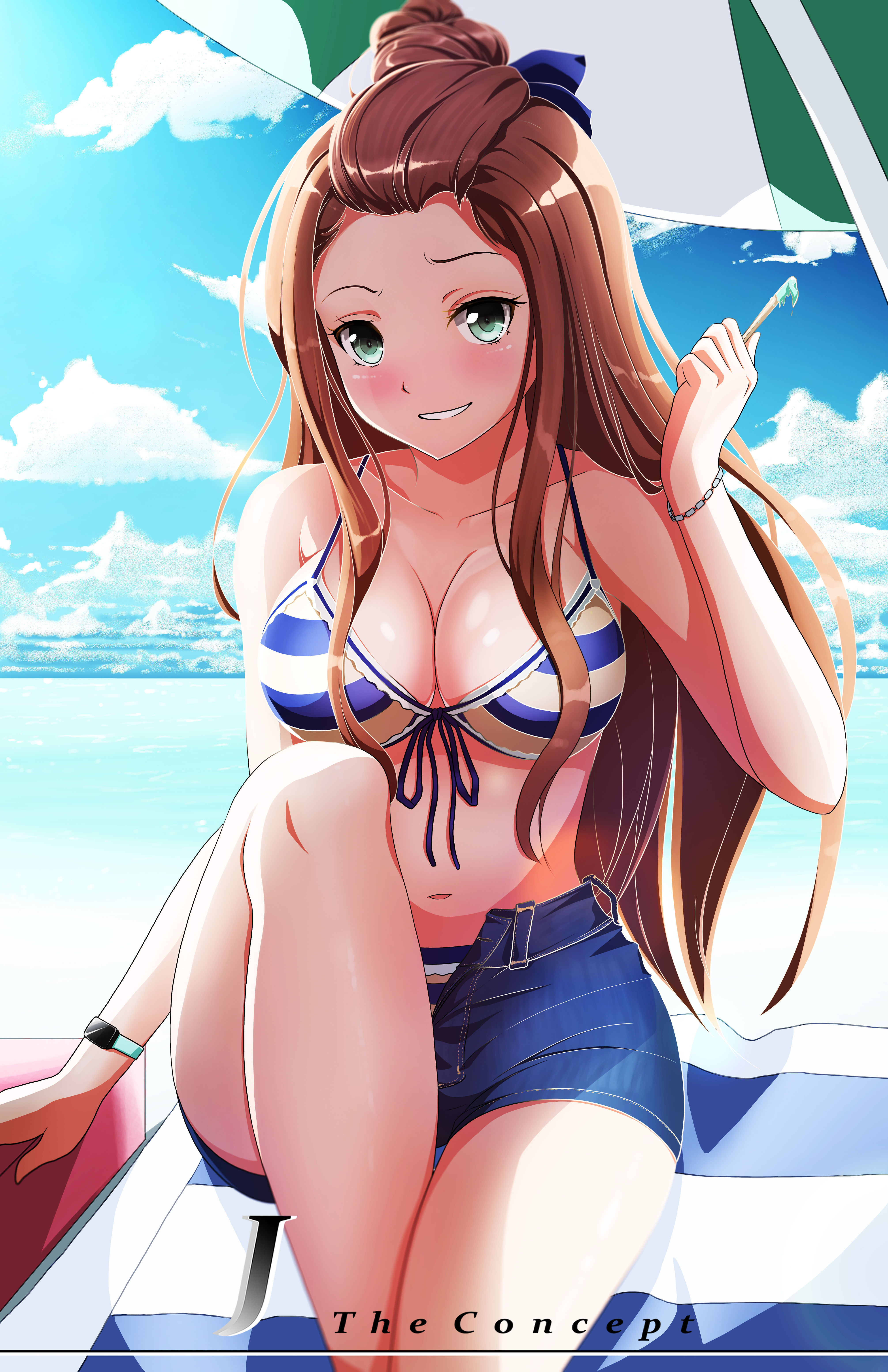Girl on the beach Print 17*11