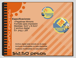 2 Pegatinas Minions12-5