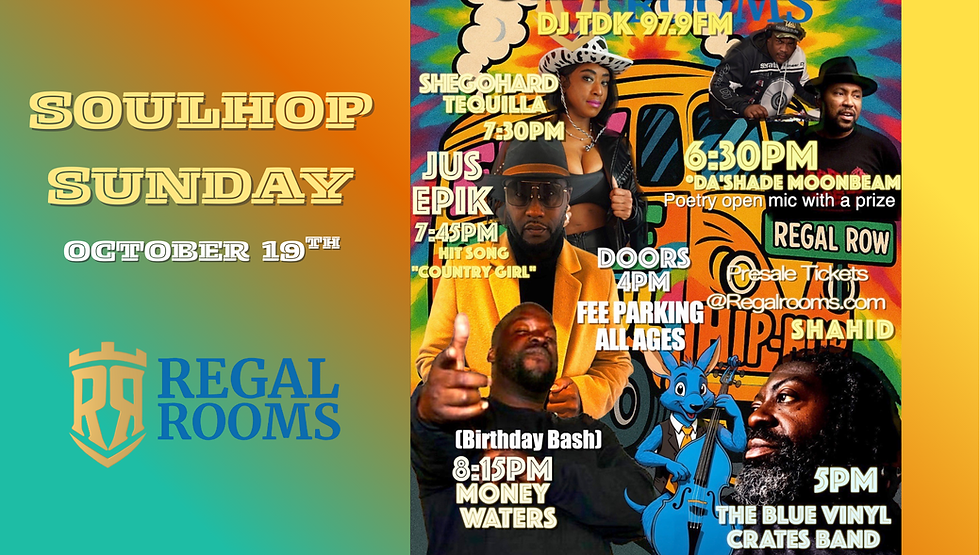 Soulhop Sunday Money Waters Birthday Bash!